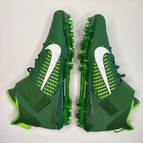 Nike Men’s size 13 Alpha Menace Pro II 2 Mid Football Cleats Green Shoes main image 4